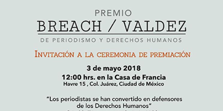 Le prix Breach-Valdez lancé par l’AFP et l’ONU sera remis, le 3 mai, à Mexico